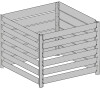 Kompostér LANITPLAST KURT K700 LG2646