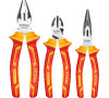 Elektrikářské kleště, sada 3ks, industrial, 1000V, CrV TOTAL TOOLS