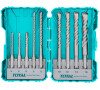 Vrtáky, sada 9ks, SDS Plus, industrial, SDS Plus TOTAL TOOLS