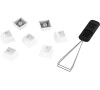 HP HyperX Full key Set Keycaps - PBT (White) (519T5AA#ABA)