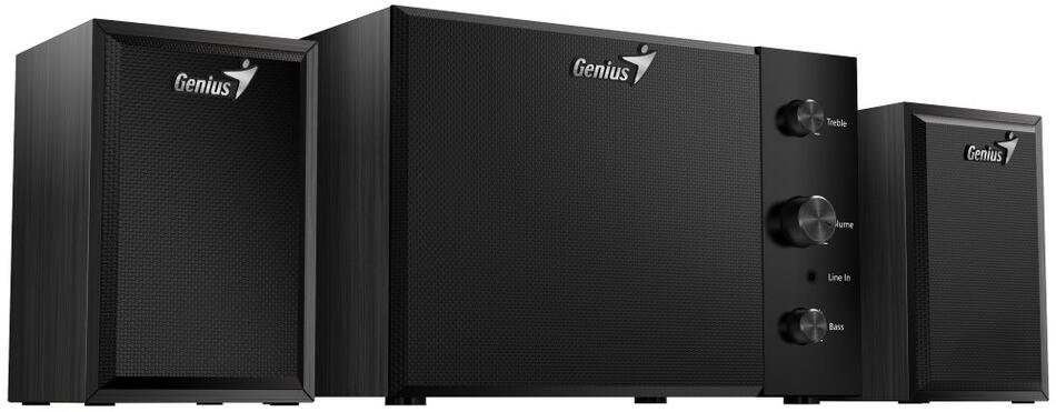 GENIUS repro SW-2.1 350/ 2.1/ 15W/ dřevěné/ barva černá (31730037401)