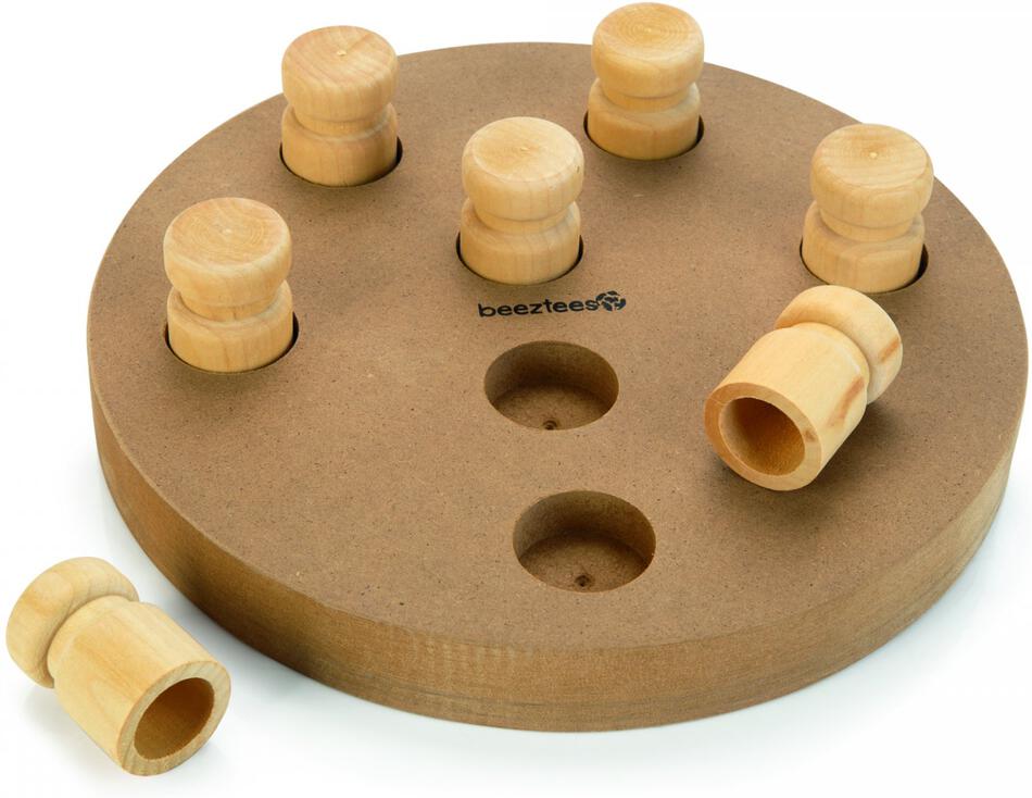 Beeztees Interaktivní dřevěná hračka GIONO 2v1 25 cm