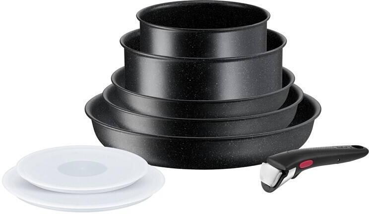 Sada nádobí Tefal Ingenio Black Stone L3998802 8 ks