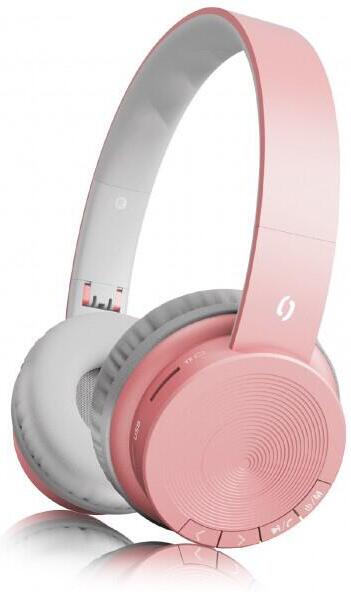 Bluetooth sluchátka ALIGATOR AH02, FM, SD karta, rosegold