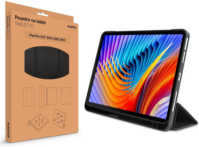 Pouzdro ALIGATOR TABLETTO pro iPad Pro12,9" (2018,2020,2021,2022), černé