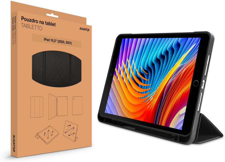 Pouzdro ALIGATOR TABLETTO pro iPad 10,2" (2020,2021), černé