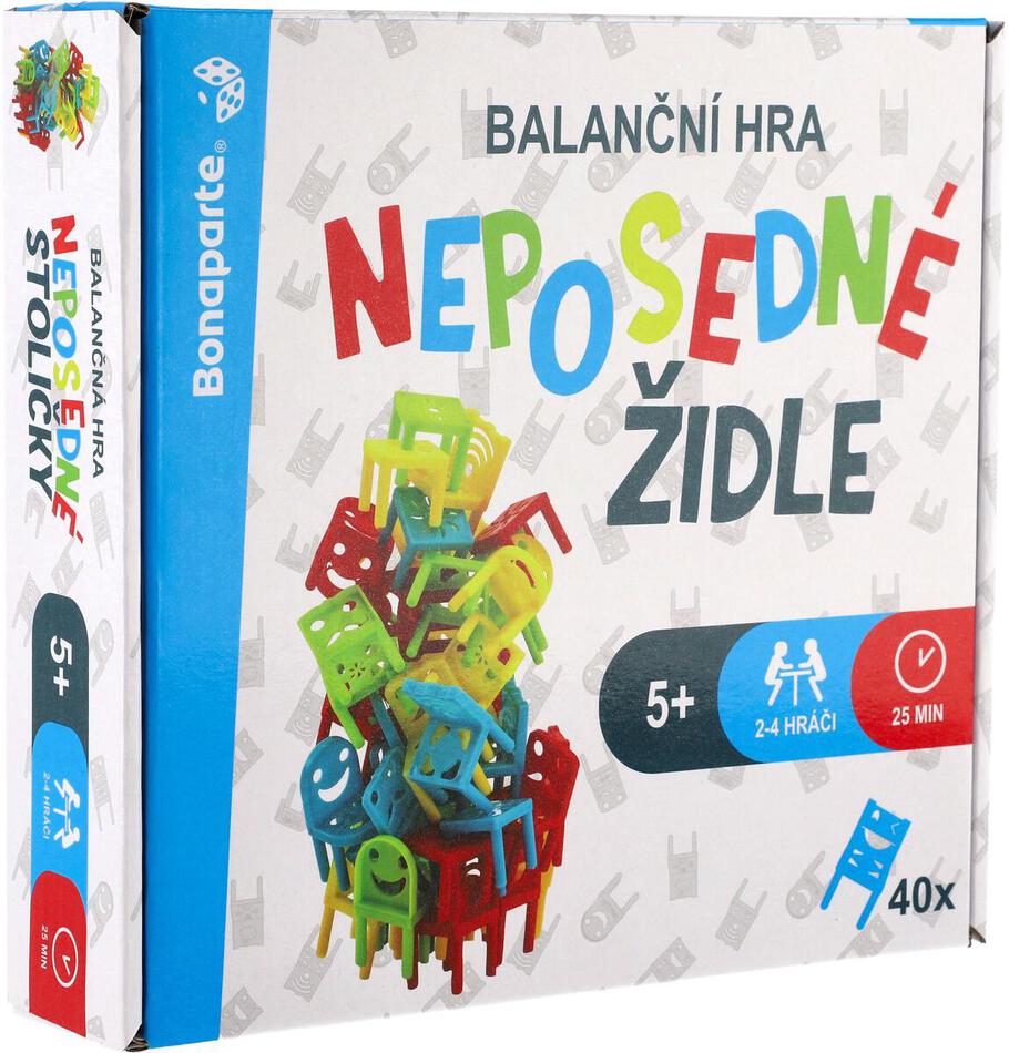 Společenská hra Bonaparte Neposedné židle, 40 ks