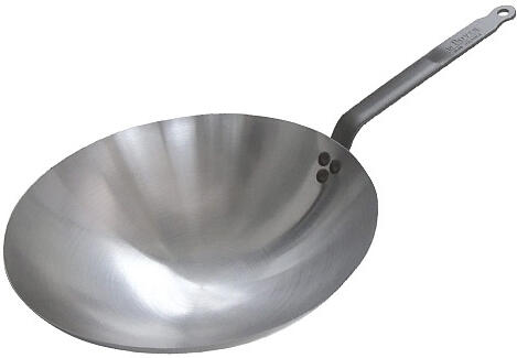 WOK pánev de Buyer, 5114.35, CARBONE PLUS, WOK, ocel, 35 cm