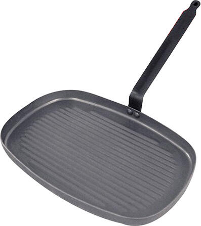 Pánev de Buyer, 5540.38, CARBONE PLUS, obdélníková, ocel, 38 x 26 cm