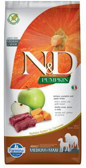 N&D Pumpkin DOG Adult M/L Venison & Apple 12kg