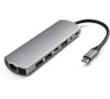 Hliníkový FIXED HUB 7IN1 s rozhraním USB-C pro notebooky a tablety,rozbaleno
