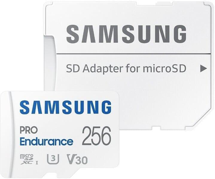 Paměťová karta Samsung MicroSDXC 256GB PRO Endurance/