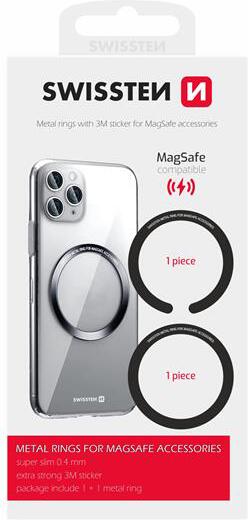 SWISSTEN SET KOVOVÝCH PODLOŽEK (pro MagSafe pouzdra)