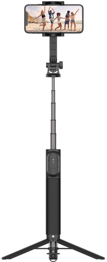 Selfie stick s tripodem FIXED Snap XL a bezdrátovou spouští, 1/4" závit, černý