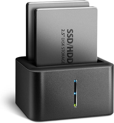 Axagon ADSA-D25, USB 3.2 Gen 1 - 2x SATA 6G 2.5" SSD/HDD CLONE MINI dokovací stanice