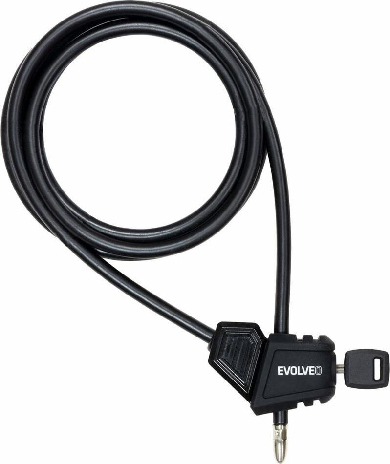 Nastavitelný lanový zámek EVOLVEO StrongVision LOCK, 8mm x 2m