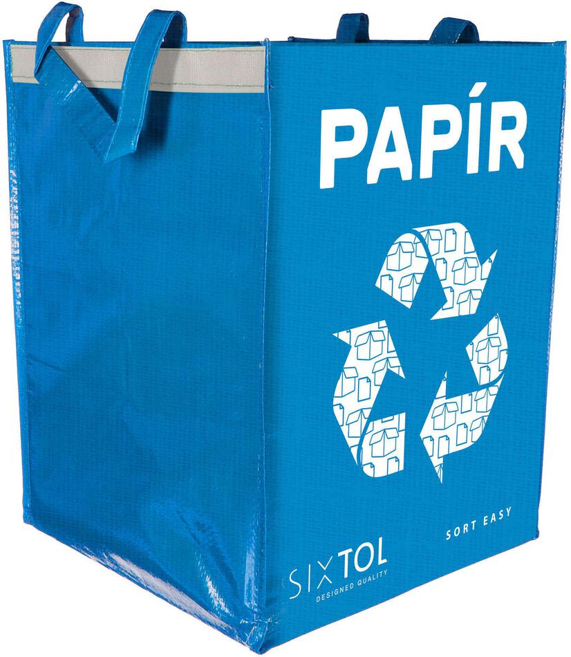 Taška na tříděný odpad SIXTOL SORT EASY PAPER 30x30x40cm, 36l