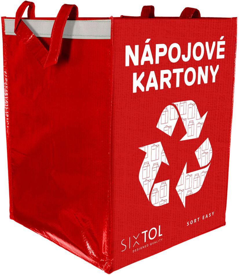 Taška na tříděný odpad SIXTOL SORT EASY CARTON 30x30x40cm, 36l