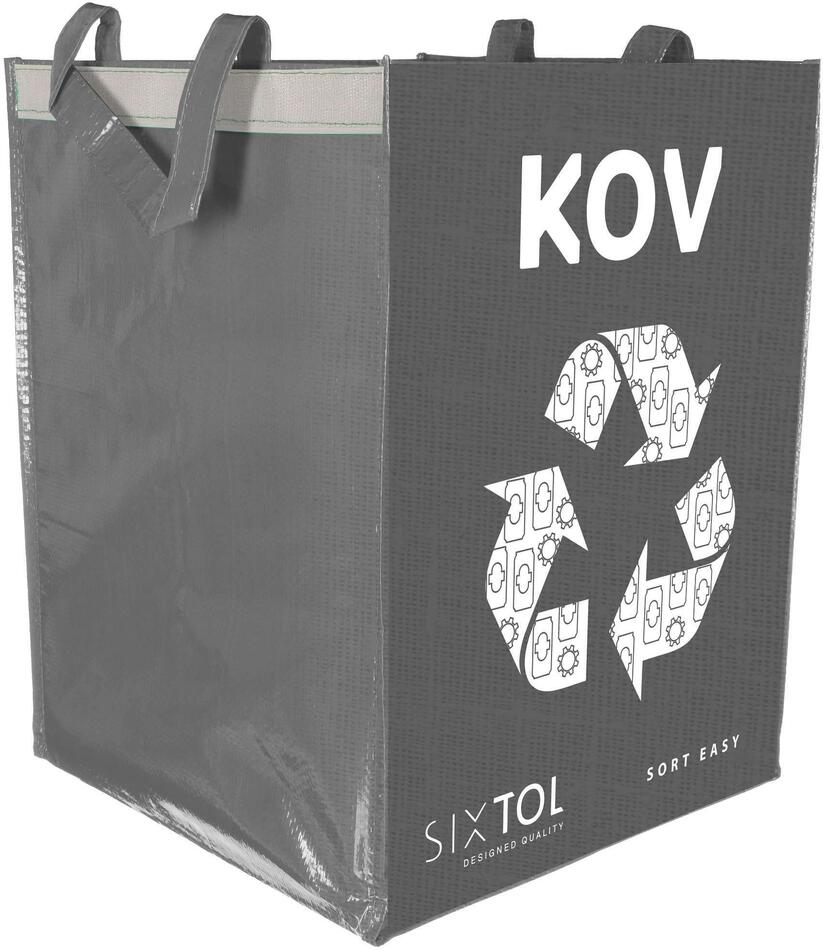 Taška na tříděný odpad SIXTOL SORT EASY METAL 30x30x40cm, 36l