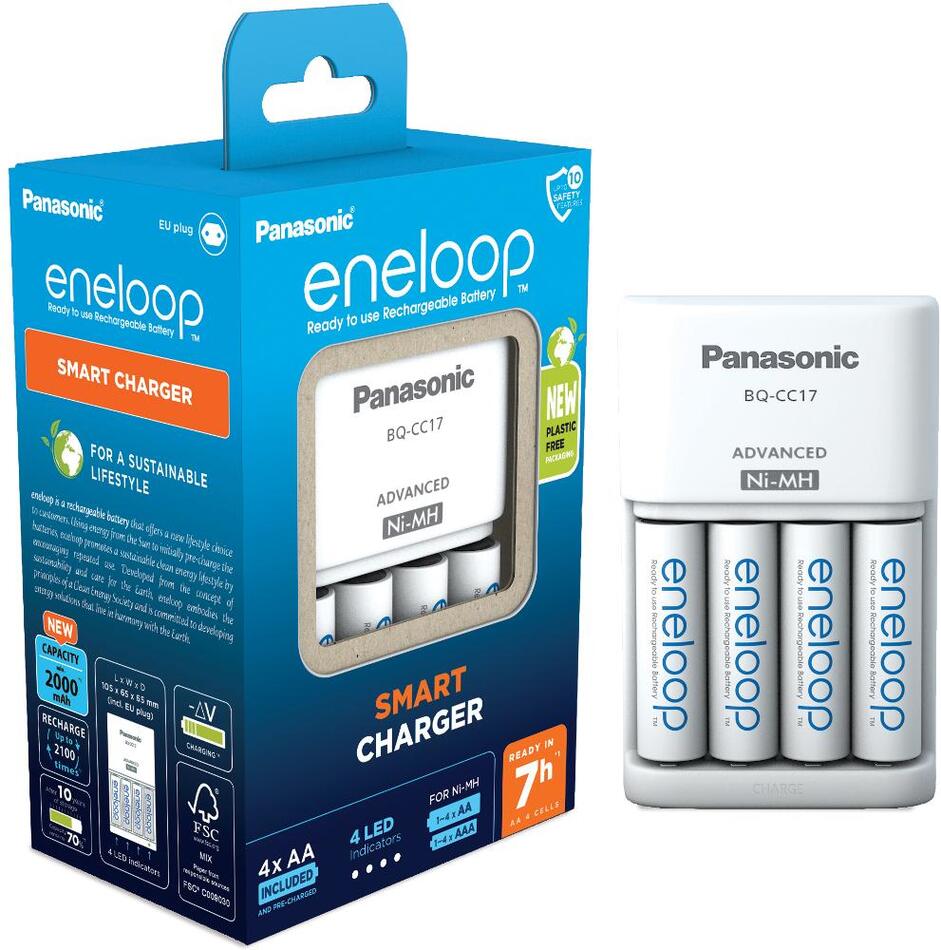 Nabíječka baterií Panasonic -ENELOOP NAB. KJ17MCC40E 4xAA ENELOOP