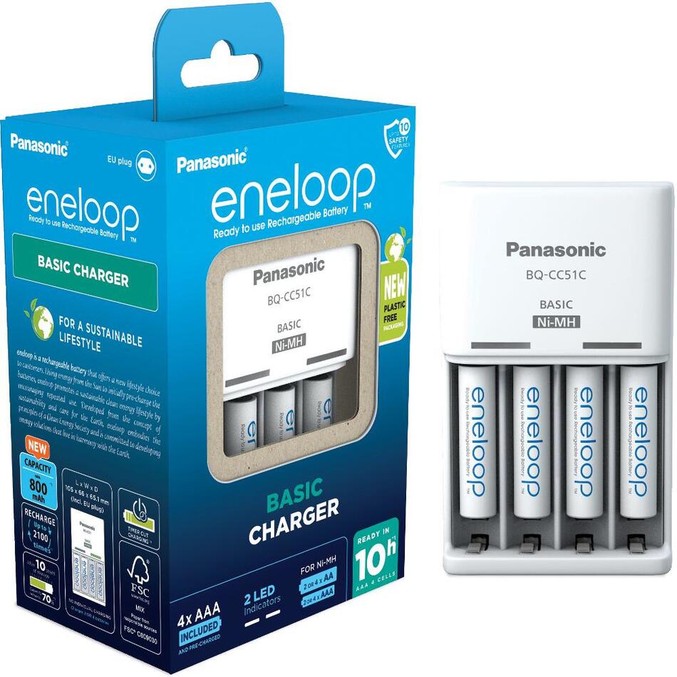 Nabíječka baterií Panasonic -ENELOOP NAB. KJ51MCC04E 4xAAA ENELOOP