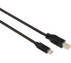 HAMA USB-C-Kabel, USB 2.0, USB-C-Stecker – USB-B-Stecker, 480 Mbit/s, 1,80 m