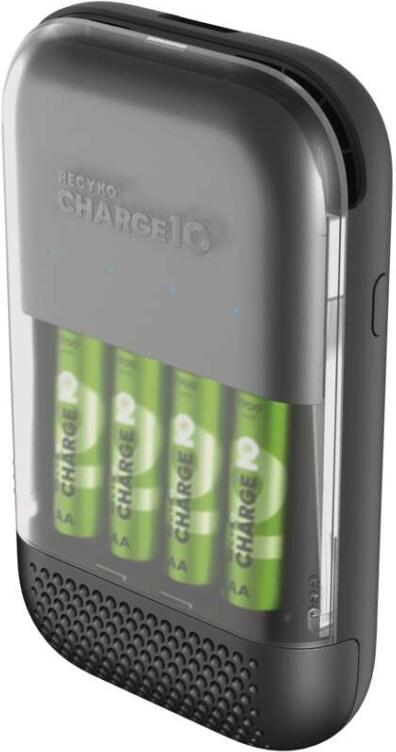 Ultra-rychlá nabíječka baterií GP Charge 10 S491 + 4× AA (B56499)