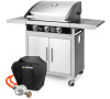 Set zahradn plynov gril Fieldmann FZG 3005 + Obal na gril Fieldmann FZG 9051