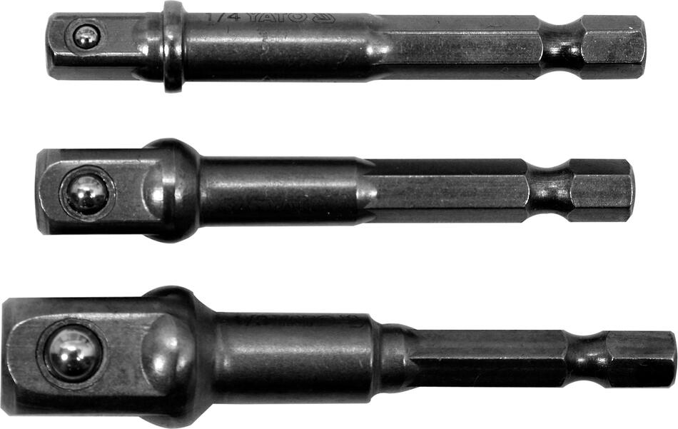 Sada adaptérů 3 ks, HEX, 1/4, 3/8, 1/2 - YT-04685 Yato