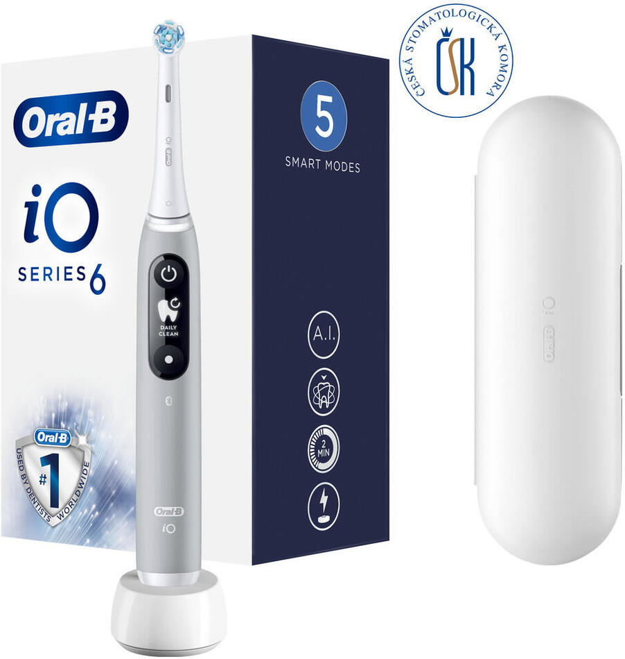 Elektrický zubní kartáček Oral-B iO6 Series, šedý