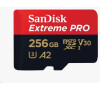 SanDisk micro SDXC karta 256GB Extreme PRO (200 MB/s Class 10, UHS-I U3 V30) + adaptr (SDSQXCD-256G-GN6MA)