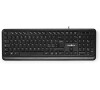 Wired Keyboard NEDIS KBMU200BKIT