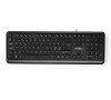Wired Keyboard NEDIS KBMU200BKND