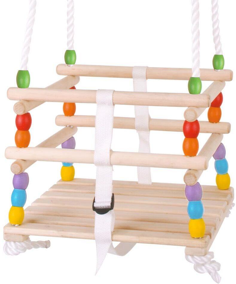 Dřevěná houpačka Bigjigs Toys korálková