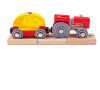 Bigjigs Rail Červený traktor s valníkem