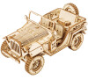 RoboTime dřevěné 3D puzzle Vojenský džíp