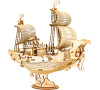 RoboTime dřevěné 3D puzzle Japonská plachetnice