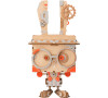 RoboTime dřevěné 3D puzzle Květináč králíček
