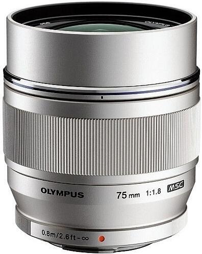 Objektiv Olympus M.ZUIKO DIGITAL ED 75mm f/1:8 silver