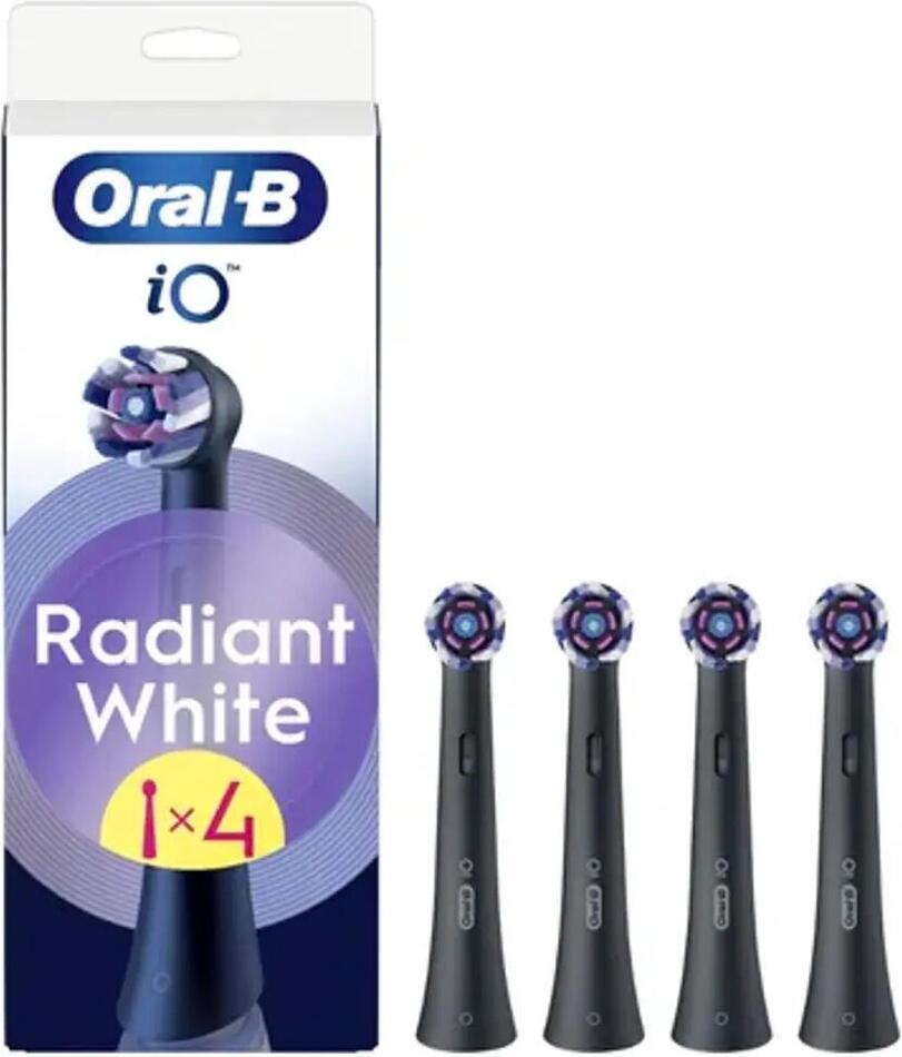 Náhradní hlava Oral-B k iO Radiant White 4 ks, černé