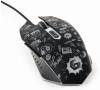 Gembird Myš MUS-6B-GRAFIX-01, černá s grafickým potiskem, USB