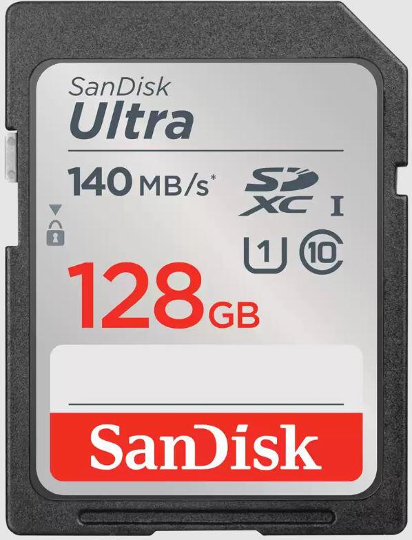 Sandisk sanDisk Ultra / SDXC / 128GB / 140MBps / UHS-I U1 / Class 10/Černá (SDSDUNB-128G-GN6IN)