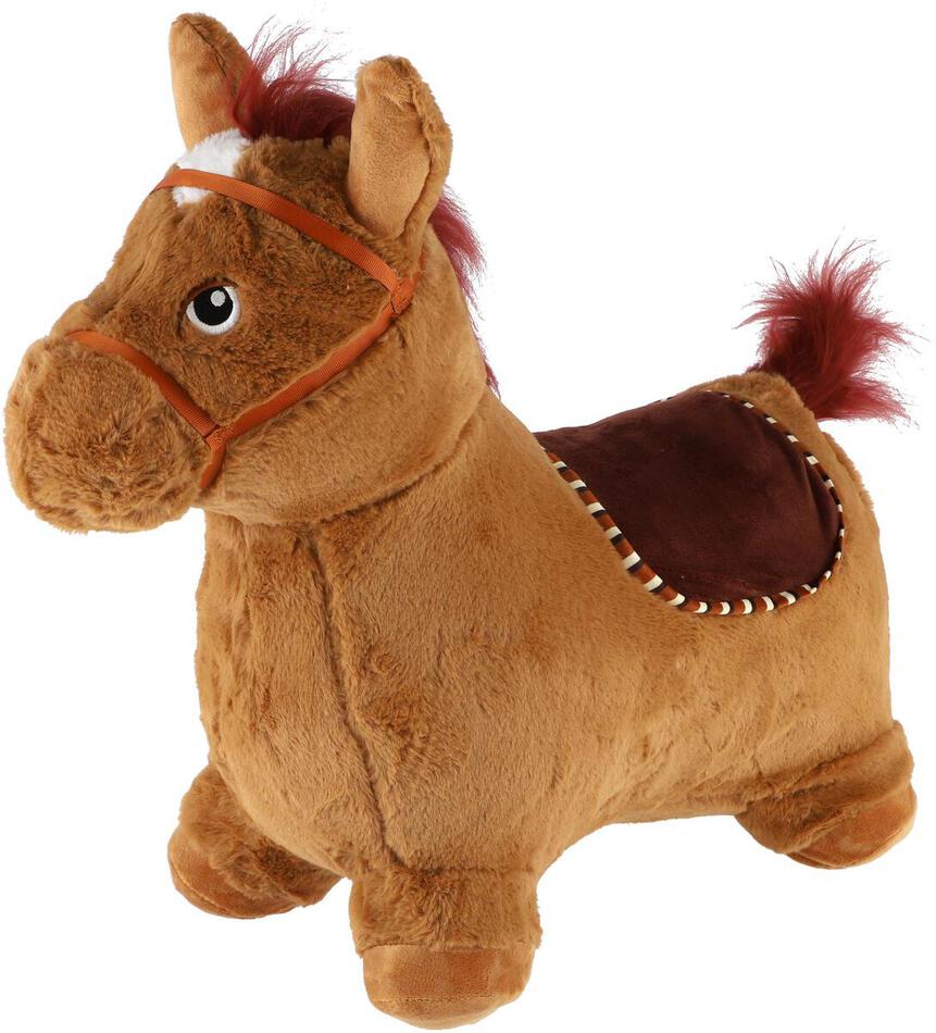 Hopsadlo Teddies Hnědý kůň, výška sedla 23 cm