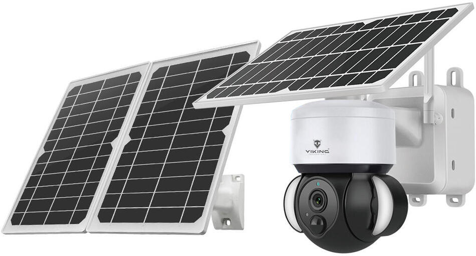 Viking solární outdoorová HD kamera HDs02 4G, bílá (VHDS02)
