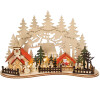 Solight LED vánoční městečko s kostelem, 30x19cm, 2x AAA
