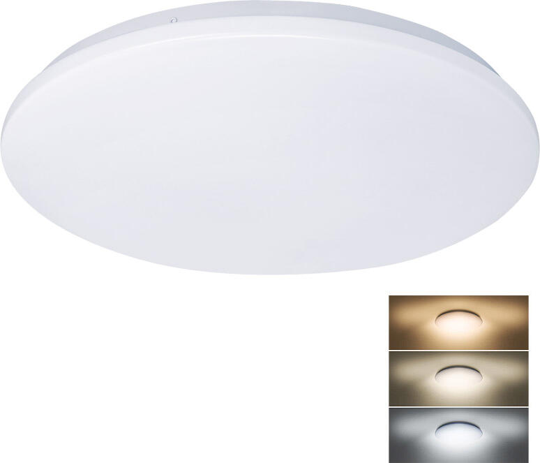 Solight LED stropní světlo Plain, 3CCT, 36W, 2520lm, 3000K, 4000K, 6000K, kulaté, 45cm