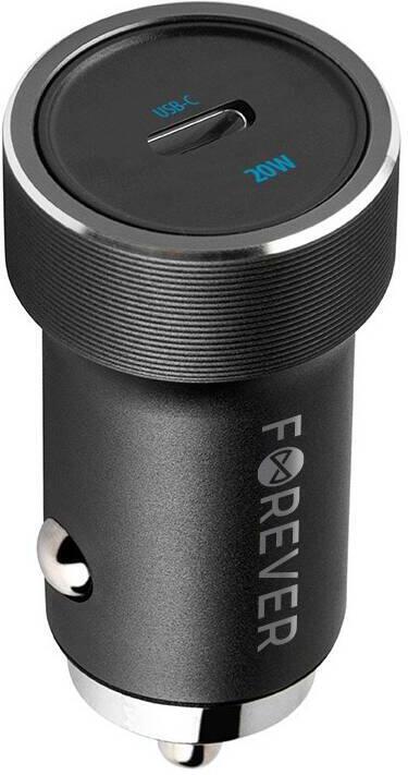 Nabíječka do auta Forever CC-06 20W 1xUSB-C černá