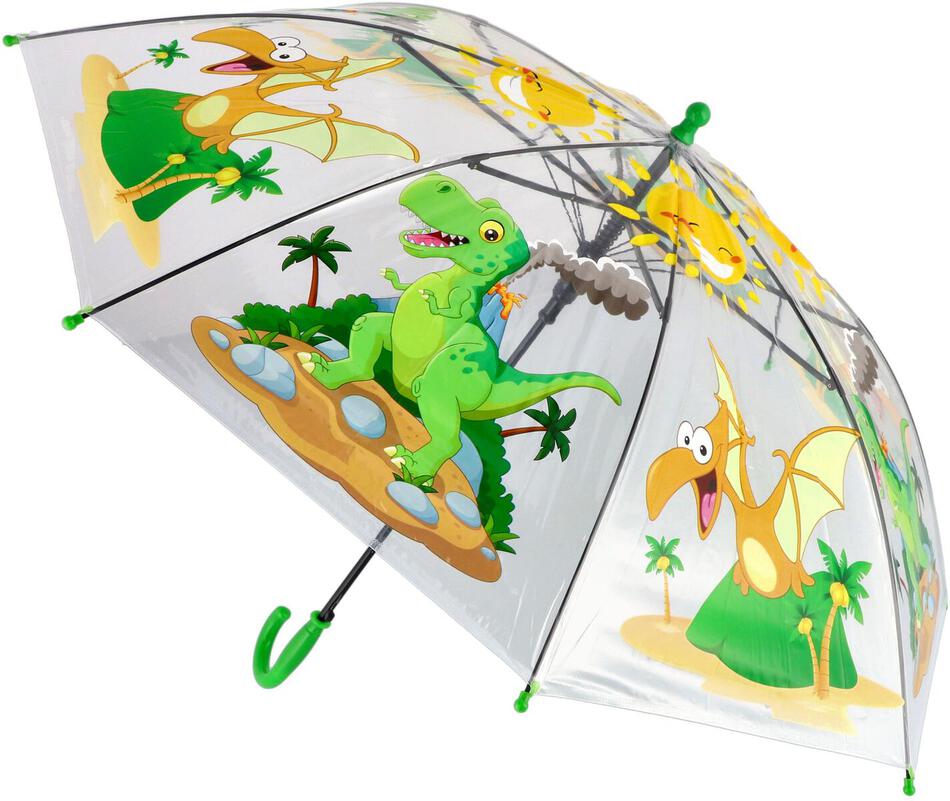 Teddies Deštník Dinosaurus plast/kov vystřelovací 64cm v sáčku