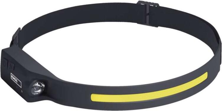 Emos COB LED nabíjecí čelovka P3541, 380 lm, 30 m, Li-Pol 1200 mAh