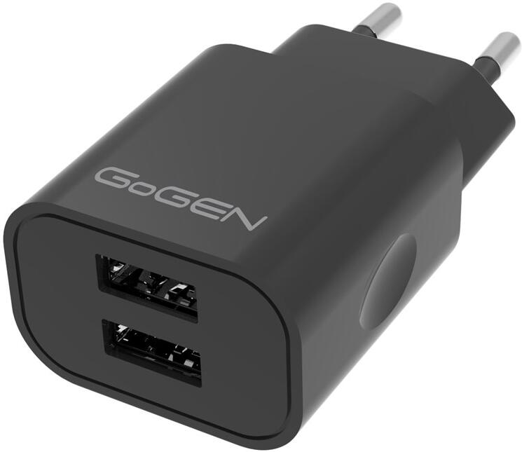 Nabíječka do sítě GoGEN ACH 204, 2x USB 2A (10W) - černá